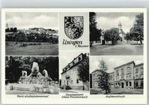 Usingen 1955 Aufbauschule Landratsamt Wappen