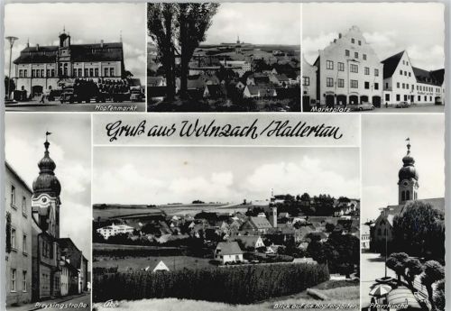 Wolnzach 1968 Hopfenmarkt Marktplatz