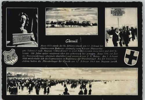 Hagnau 1964 St. Johannesbüste Chronik Wappen Eisprozession Christliches