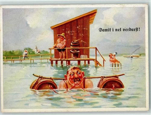 1963 Damit i net verdurst - Hochwasser mit Bier - Köhn 516 AK