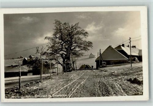 Zinnwald-Georgenfeld Ortsansicht Winteraufnahme