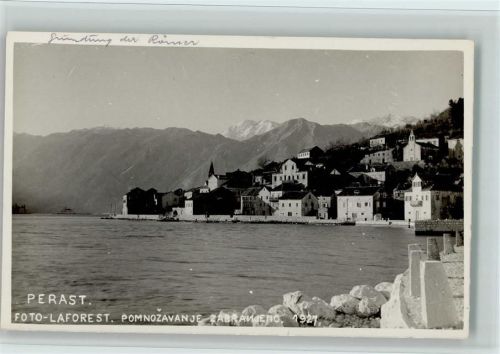 Perast 1927 Ortsansicht