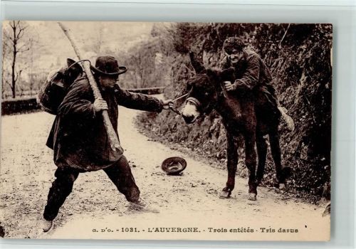 Trois entétés - Tris darus - Volkstypen Bauern 1918 AK