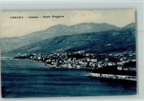 Opatija 1924 Gesamtansicht Monte Maggiore