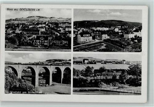 Gevelsberg Feyer-Heide Viadukt am Strandbad Ortsansicht