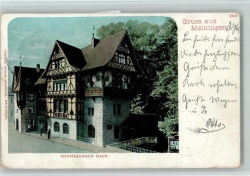 Meiningen 1902 Henneberger Haus