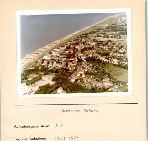 27472 W2190 Duhnen FOTO KEINE AK Foto montiert auf Karton