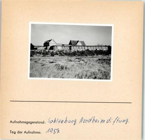 Sahlenburg Foto montiert auf Karton Nordheimstiftung