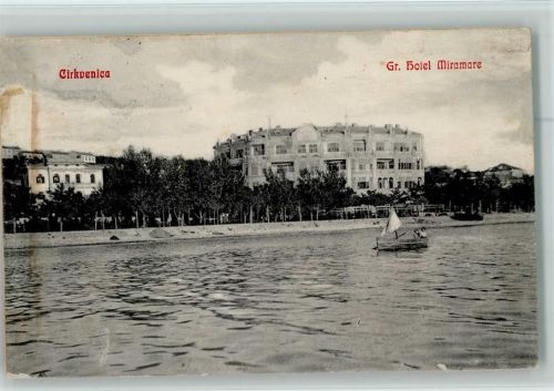 Crikvenica 1915 Gr.Hotel Miramare Segelboot