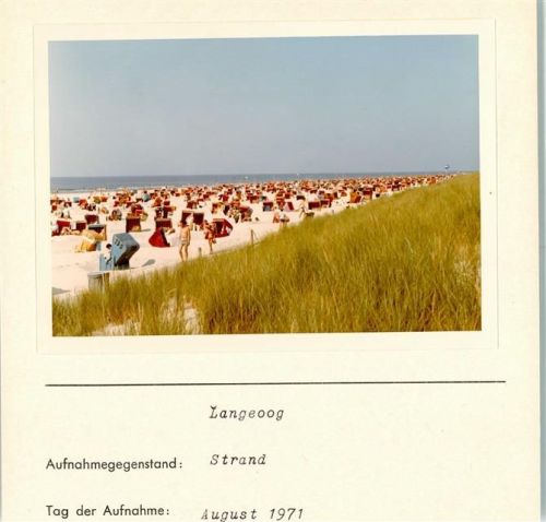 Langeoog Strand Foto montiert auf Karton