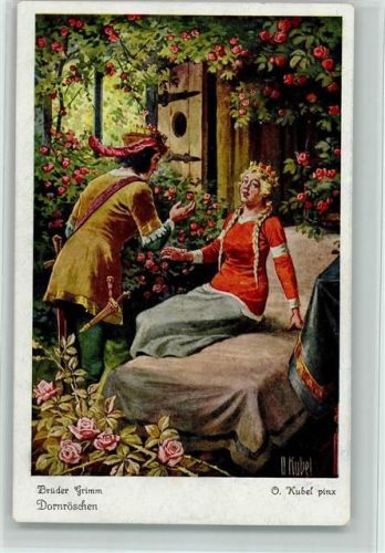 Märchen - Dornröschen Nr. 6 AK