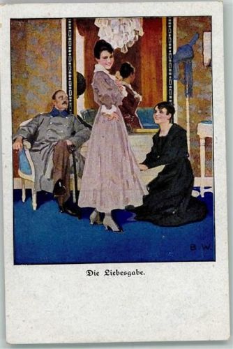 Kriegspostkarte WK I der lustigen Blätter Nr. 10 AK Wennerberg, B.