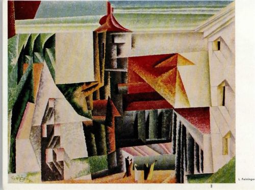 Lyonel Feininger - Kirche - Hanfstaengl Druck Nr. 400 AK