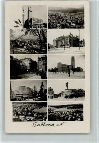 Jablonec n. Nisou 1939 Versch. Ansichten AK