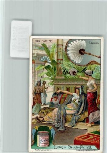 Der Fächer in Ägypten - Sammelbild Liebig