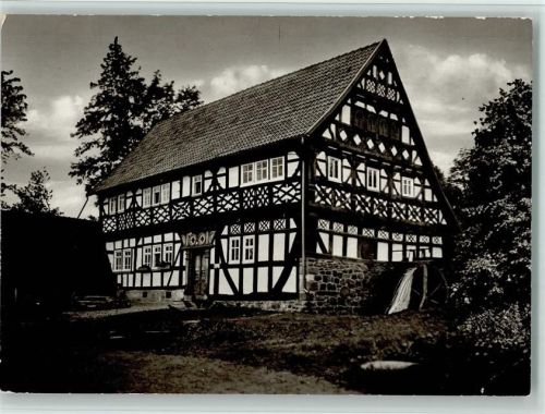 Ilbeshausen Teufelsmühle Fachwerkhaus Wasserrad