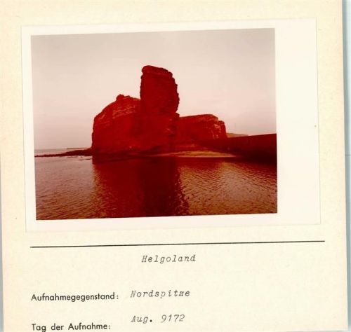 Helgoland Lange Anna Nordspitze Foto montiert auf Karton