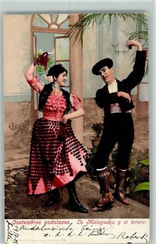 1905 Costumbres andaluzas - Volkstanz Castagnetten - Photochromie Purger & Co 2139 AK