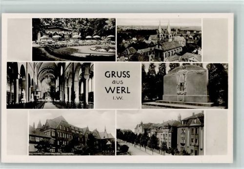 Werl Ortsansichten Kirche Innenaufnahme Park Mehrfachaufnahme
