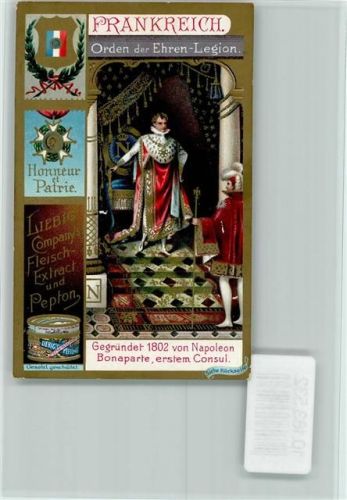 Sammelbild Liebig - Orden der Ehren Legion - Frankreich