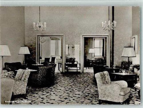 Eppenhain Kurhotel Bergfrieden Innenaufnahme Sitzgruppen