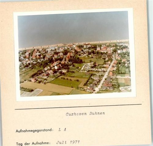 27472 W2190 Duhnen FOTO KEINE AK Foto montiert auf Karton