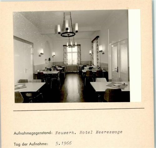Hamburg-Insel Neuwerk Foto montiert auf Karton Hotel Meereswoge Speisezimmer