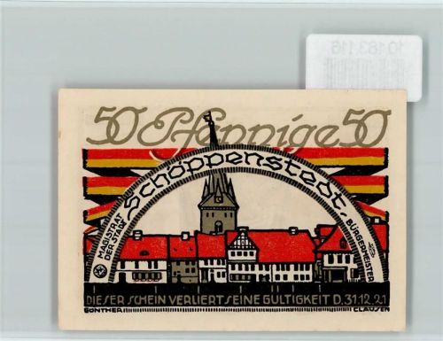 Schöppenstedt Notgeld
