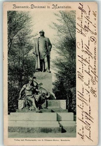 Mannheim 1901 Bismarck-Denkmal