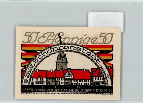 Schöppenstedt Notgeld