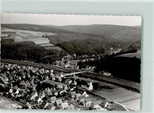 65606 W6256 Aumenau FOTO KEINE AK Foto Fliegeraufnahme Ort handschriftl.