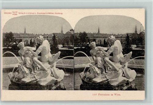 Wien um 1900 - Fontainen , Knackstedt & Näther , sehr gute Erhaltung AK