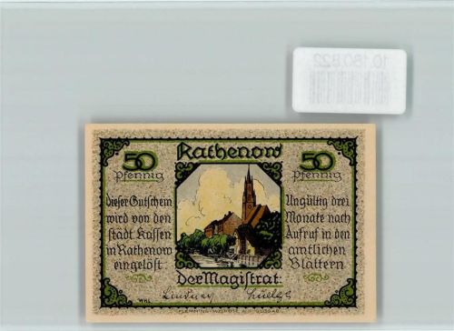 Rathenow Notgeld Rathenower Zietenhusar Pferd