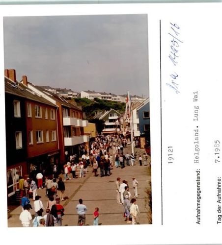 Helgoland Lung Wai Foto montiert auf Karton