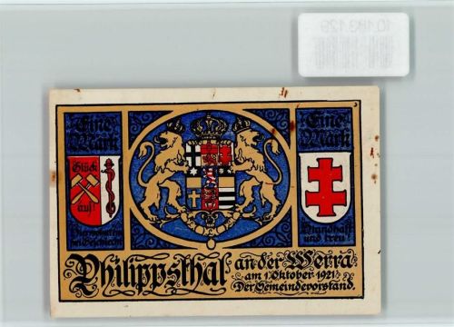 Philippsthal Notgeld Webstuhl Konrad Arnhof Deepskaller
