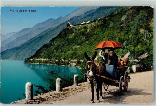 Carren in Italien - Fahrt zum Markt AK