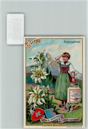 Edelweiß, Tracht aus Luzern, , WappenSammelbild Liebig