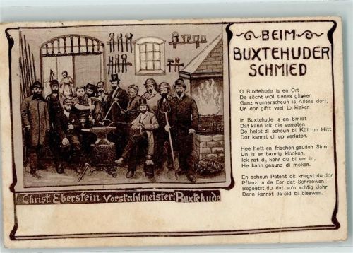 Bextehuder Schmied AK Schmied 1926 Gebrauchsspuren