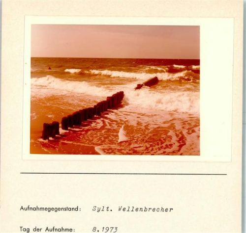 Brandung Foto montiert auf Karton Wellenbrecher