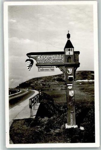 79346 W7833 Endingen am Kaiserstuhl - Wegweiser zum Kaiserstuhl
