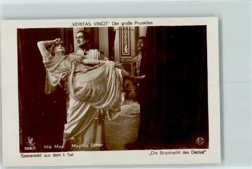 Mia May u. Magnus Stifter, Veritas Vincit, Scenenbild aus dem I. Teil - Rotophot 566-3 AK