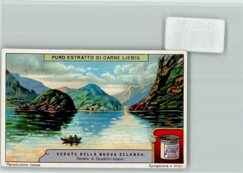 Stretto di Doubtful Island - Vedute della Nuova Zelanda - Sammelbild Liebig
