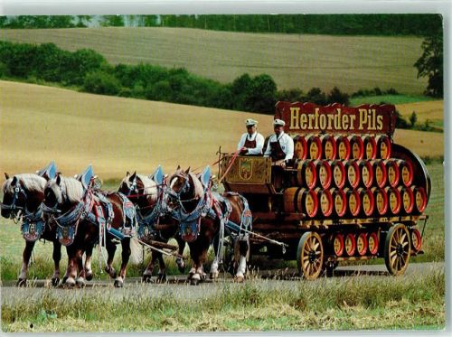 Herford Viererzug der Brauerei Felsenkeller Herford