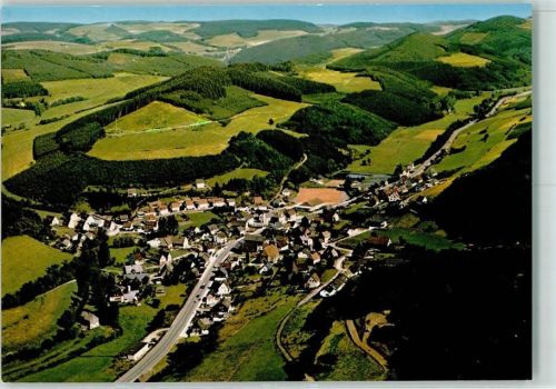 Lennestadt Rückseite mit Abschürfungen bzw Kleberesten Fliegeraufnahme