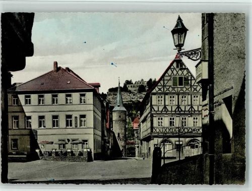 Karlstadt Blick zum Maintor und Karlsburg