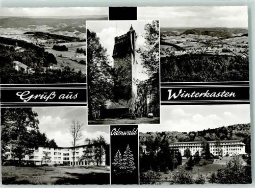 Winterkasten Rückseite mit Abschürfungen bzw Kleberesten