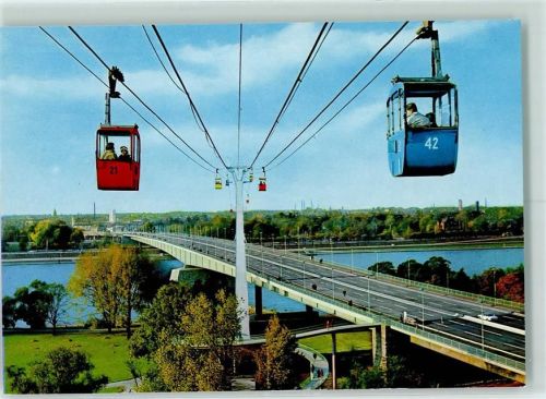 Köln Riehl 503 Rheinseilbahn Zoobrücke
