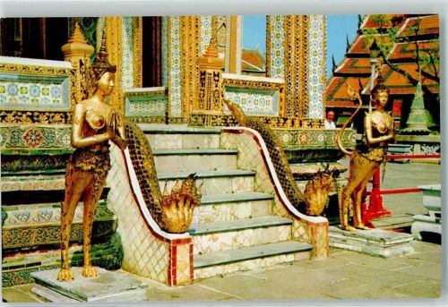 Bangkok Keenaree Half Human and Another Half Bird in the compound of Wat Temple Phra Keo