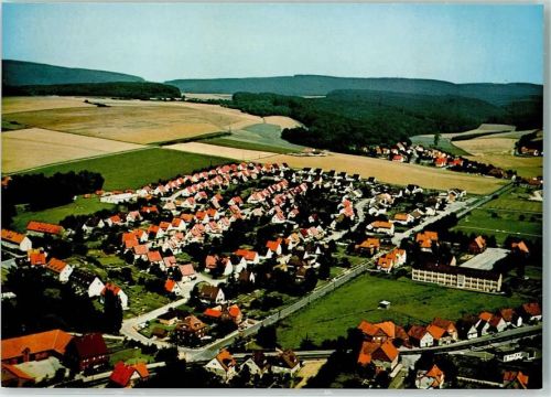 Eimbeckhausen Rückseite mit Abschürfungen bzw Kleberesten Fliegeraufnahme