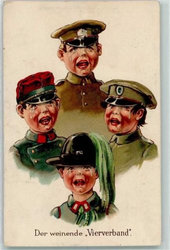 K. Serie 960-2 Der weinende Viererverband WK I Kinder